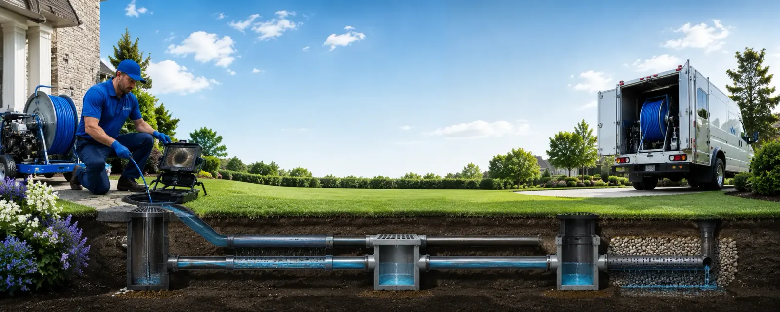 Outdoor drain cleaning information for Elmhurst, IL